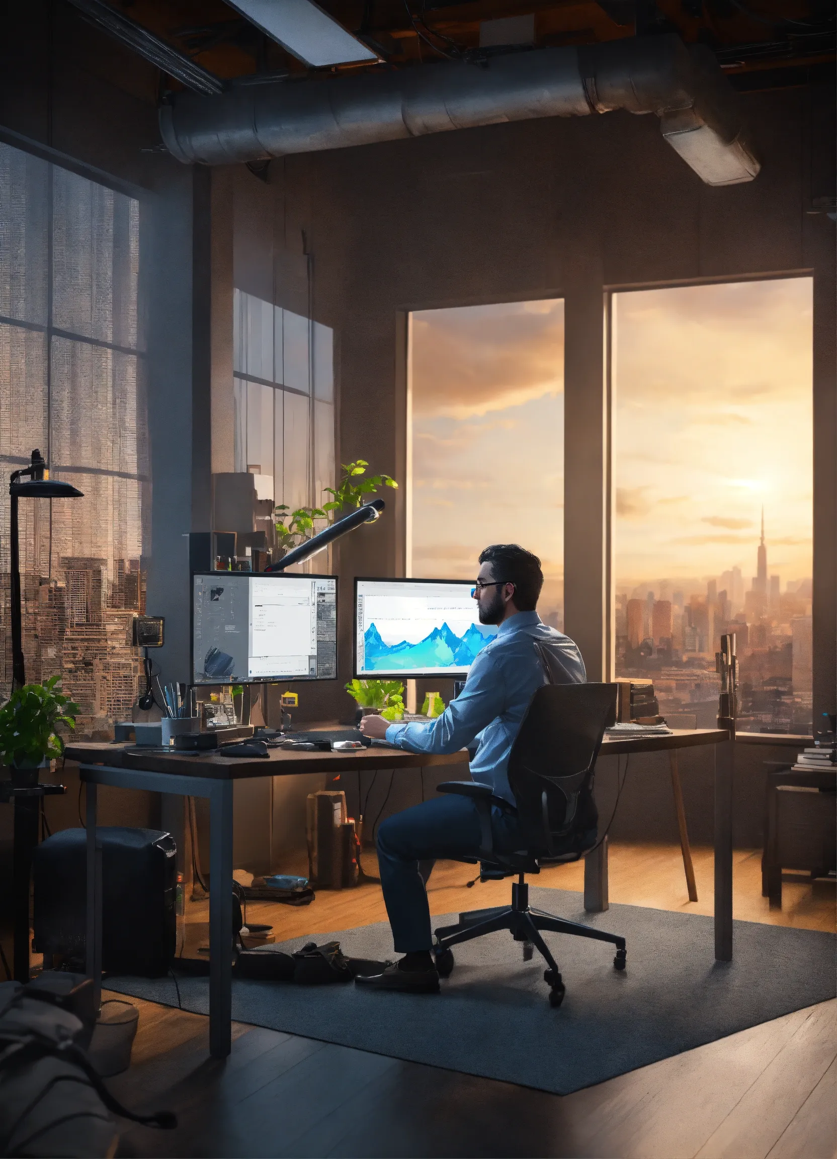 Adjustable height desk with smooth mechanism